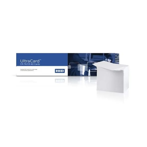 Billede af Hvide HID™ PVC UltraCard 30 mil plastkort HID blanke 081754. FARGO081754